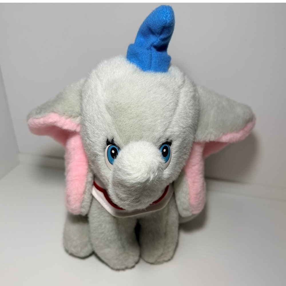 Vintage 80s Disney Dumbo Plush Disneyland Walt Disney World 9.5 inch Collectible - Picture 3 of 8